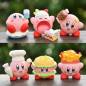 6 Figuras Colección Anime Kirby Hamburguesa Regalo