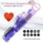 Consolador Doble Motor Vibrador Conejo Rotación 12 Velocidades Consolador Doble Motor Vibrador Conejo Rotación 12 Velocidades