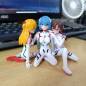 3 Figuras de Colección Anime Evangelion Rei Ayanami PVC