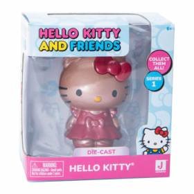 Figura de Colección Serie Hello Kitty Die-Cast Rose Gold PVC Figura de Colección Serie Hello Kitty Die-Cast Rose Gold PVC