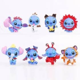 8 Figuras de Colección Disney Stitch Personajes PVC