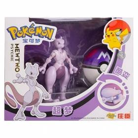 Figura Colección Takara Tommy Pokeball Pokemon Plegable Mewtwo Figura Colección Takara Tommy Pokeball Pokemon Plegable Mewtwo
