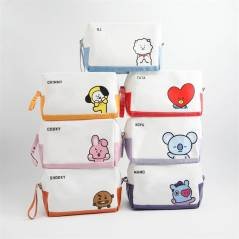Bolsa Lapicera Kawaii BT21 Plumas Anime Maquillaje Regalo Cumpleaños