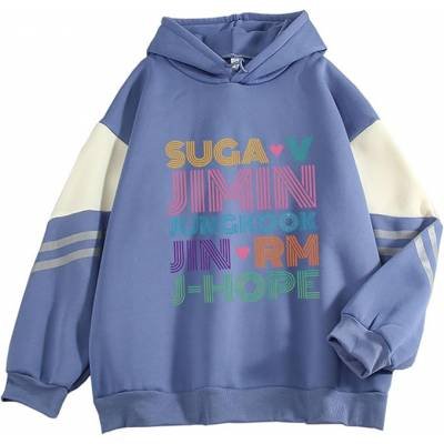 Sudadera Capucha Suga V Jimin RM J-Hope Jungkook Estampada