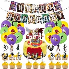 Set 18 Globos Látex Anime One Punch Man Saitama Fiesta y Decoración Set 18 Globos Látex Anime One Punch Man Saitama Fiesta y Decoración