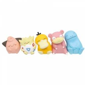 5 Figuras Colección Anime Pokemon Dormidos Cleffa Togepi Regalo 5 Figuras Colección Anime Pokemon Dormidos Cleffa Togepi Regalo