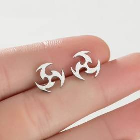 Aretes Pendientes Shuriken Estrella Lanzar Elegante Moda Fiesta Regalo Aretes Pendientes Shuriken Estrella Lanzar Elegante Moda Fiesta Regalo