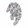 Mameluco Pijama Halloween Gris Calabazas Fantasmas Kawaii Disfraz