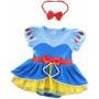 Disfraz Princesas Set 2 Piezas Vestido Manga Corta Bebe Blanca