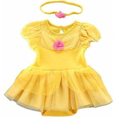 Disfraz Princesas Set 2 Piezas Vestido Manga Corta Bebe Bella