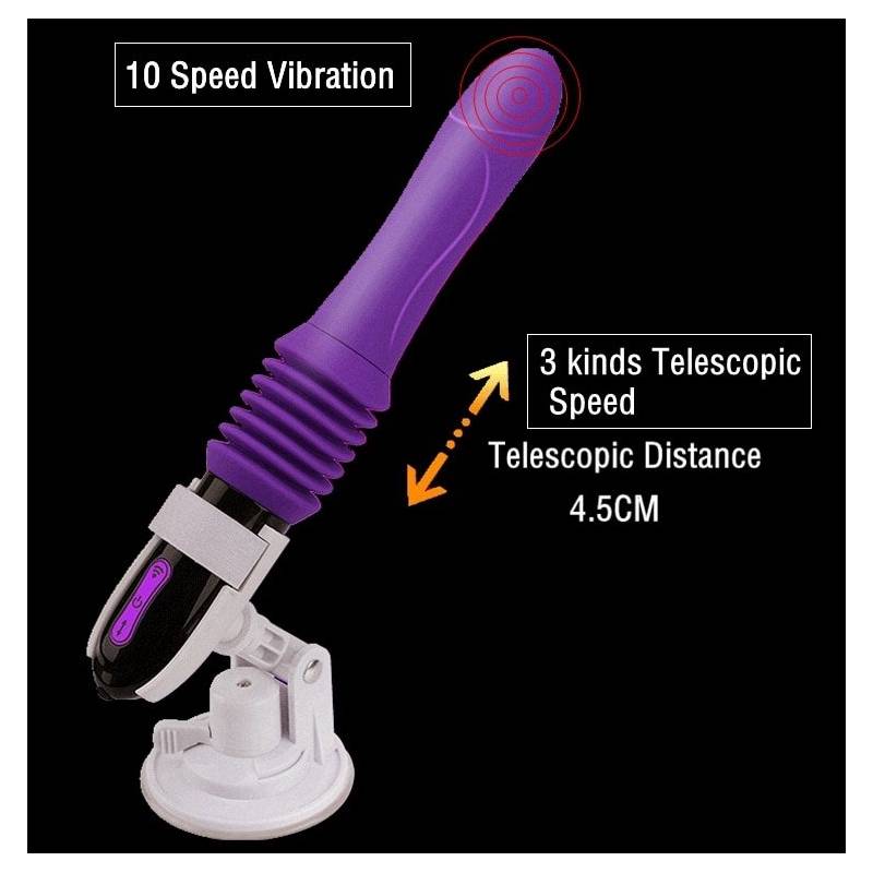 Vibrador Máquina sexual de estiramiento automática base