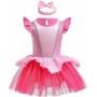 Disfraz Princesas Set 2 Piezas Vestido Manga Corta Bebe Bella D