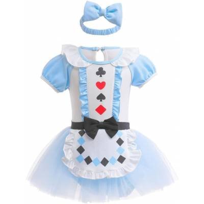 Disfraz Princesas Set 2 Piezas Vestido Manga Corta Bebe Alicia