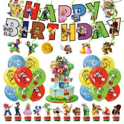 Set 16 Globos Videojuego Super Mario Dry Bones Fiesta y Decoración