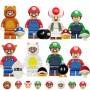 8 Figuras Bloques Regalo Super Mario Tanuki