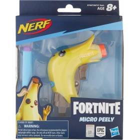 NERF Fortnite Lanzador Micro Peely Juguete Niños NERF Fortnite Lanzador Micro Peely Juguete Niños
