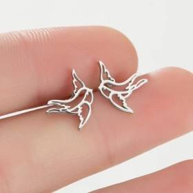 Aretes Pendientes Animal Paloma Mensajera Elegante Moda Fiesta Regalo