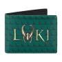 Concept One Marvel Loki Wallet Portafolios Delgada Estuche Decorativo Hombre y Mujer