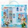 Set 8 Piezas Frozen Sacapuntas Cuaderno Goma Lápices Regla Lapicera