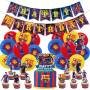 Set 18 Globos Látex Deportes Barcelona Messi Letrero Fiesta y Decoración