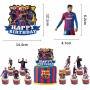 Set 18 Globos Látex Deportes Barcelona Messi Letrero Fiesta y Decoración