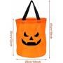 2 Bolsas Dulces Halloween Luz LED Truco o Trato Cubo Calabaza Grandes Niños