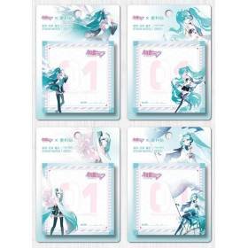 Notas Adhesivas Anime Hatsune Miku 4 Post-it 240 Hojas 7.5x7.5cm