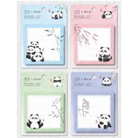 Notas Adhesivas Animales Panda Bambu 4 Post-it 240 Hojas 7.5x7.5cm