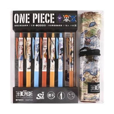 Bolígrafos Set Gel Anime One Piece Mapa Estudiante 0,5mm Oficina Escuela