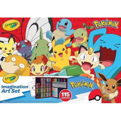 Crayola Pokémon Imagination Art Juego de 115 Piezas Niños Regalos