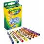 Crayola 24 Crayones Lavables Ultra Limpios Niños Regalos