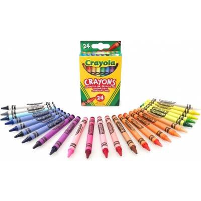 Crayola 24 Crayones Colores Surtidos Niños Regalos