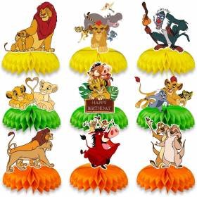 Set 9 Centros de Mesa Pelicula Rey Leon Rafiki Fiesta y Decoración Set 9 Centros de Mesa Pelicula Rey Leon Rafiki Fiesta y Decoración