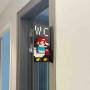 Letreros WC Inodoro Super Mario Armable Bloques Puerta Accesorios Montaje Regalos