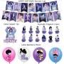 Set 16 Globos Látex K-POP BTS Jung Kook Letrero Fiesta y Decoración