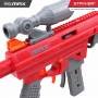 Pistola Lanzador Dart Zone MAX Stryker Ultimate Dart Blaster Rojo