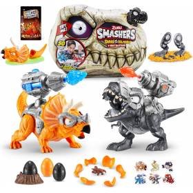 Figura Smashers Batallas T-Rex Dino Island Negra Zuru 50 Sorpresas Triceratops Figura Smashers Batallas T-Rex Dino Island Negra Zuru 50 Sorpresas Triceratops