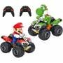 Vehículo Carrera RC Mario Kart Quad Paquete Doble Mario y Yoshi Original Regalo