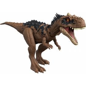 Figura Jurassic World, Rajasaurus, Ruge y Ataca Juguete para niños de 4 años en adelante