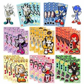 8 Etiquetas Armar DIY Caricatura Sonic Shadow Calcomanías Pegatinas 8 Etiquetas Armar DIY Caricatura Sonic Shadow Calcomanías Pegatinas