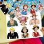 24 Etiquetas Armar DIY Anime One Piece Luffy Calcomanías Pegatinas