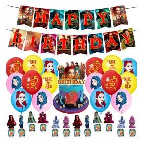 Set 16 Globos Látex Pelicula Descendientes Modelo Letrero Fiesta y Decoración Set 16 Globos Látex Pelicula Descendientes Modelo Letrero Fiesta y Decoración