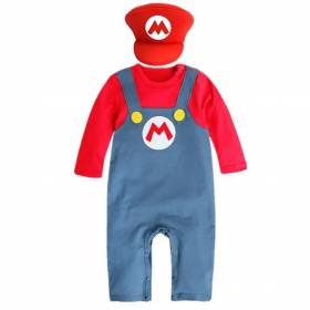Mameluco Pijama Super Mario Bros Bebé Kawaii Disfraz Mameluco Pijama Super Mario Bros Bebé Kawaii Disfraz