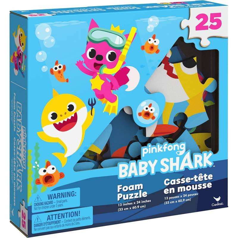 Pinkfong Baby Shark Rompecabezas Espuma 25 Piezas Juguetes Tiburón