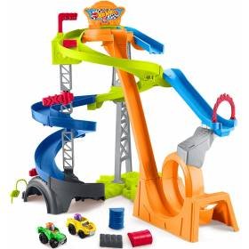 Pista Little People Hot Wheels Juguete Bebés Pista Carreras y Choques Incluye 2 Autos Wheelies Pista Little People Hot Wheels Juguete Bebés Pista Carreras y Choques Incluye 2 Autos Wheelies