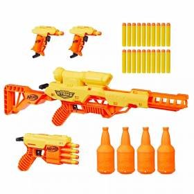 Pistola Lanzador NERF Alpha Strike Batallón Set 4pk Blasters Pistola Lanzador NERF Alpha Strike Batallón Set 4pk Blasters