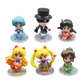 6 Figuras de Colección Anime Sailor Moon