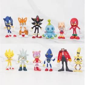 12 Figuras de Coleccion Caricatura Pelicula Sonic Shadow