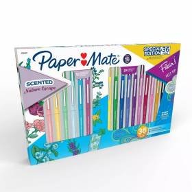 Rotuladores Paper Mate Flair 36 Piezas Punta Media de 0,7 mm 12 colores perfumados Rotuladores Paper Mate Flair 36 Piezas Punta Media de 0,7 mm 12 colores perfumados