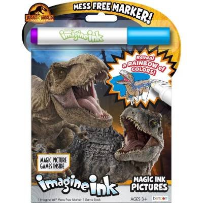 Libro de Tinta Jurassic World Dominion Imagine Para Colorear y Actividades